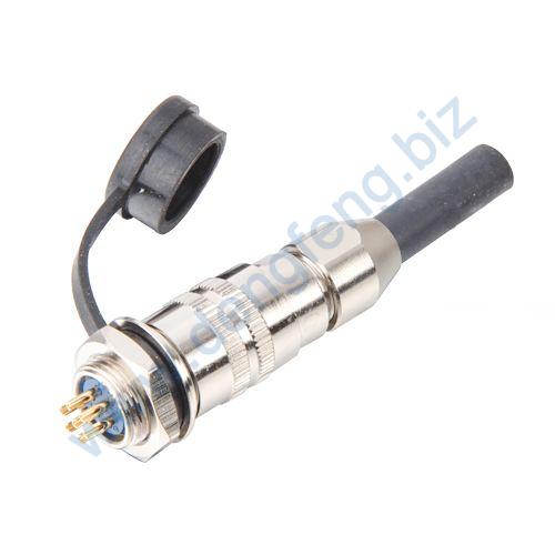 圓形電纜連接器 YS2-14帶防塵蓋卡扣式2T-9T