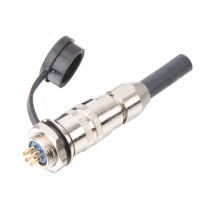 圓形電纜連接器 YS2-14帶防塵蓋卡扣式2T-9T